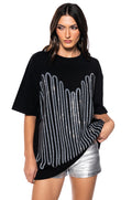FIGHT THE FEELING EMBELLISHED GRAPHIC T SHIRT