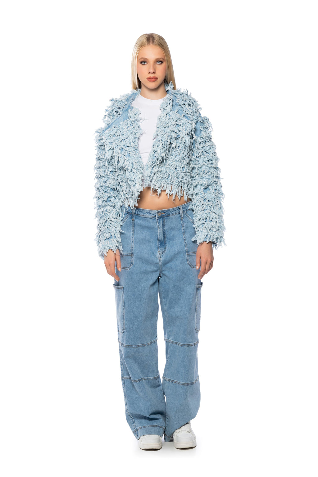 FIRST CLASS FRINGE DENIM JACKET