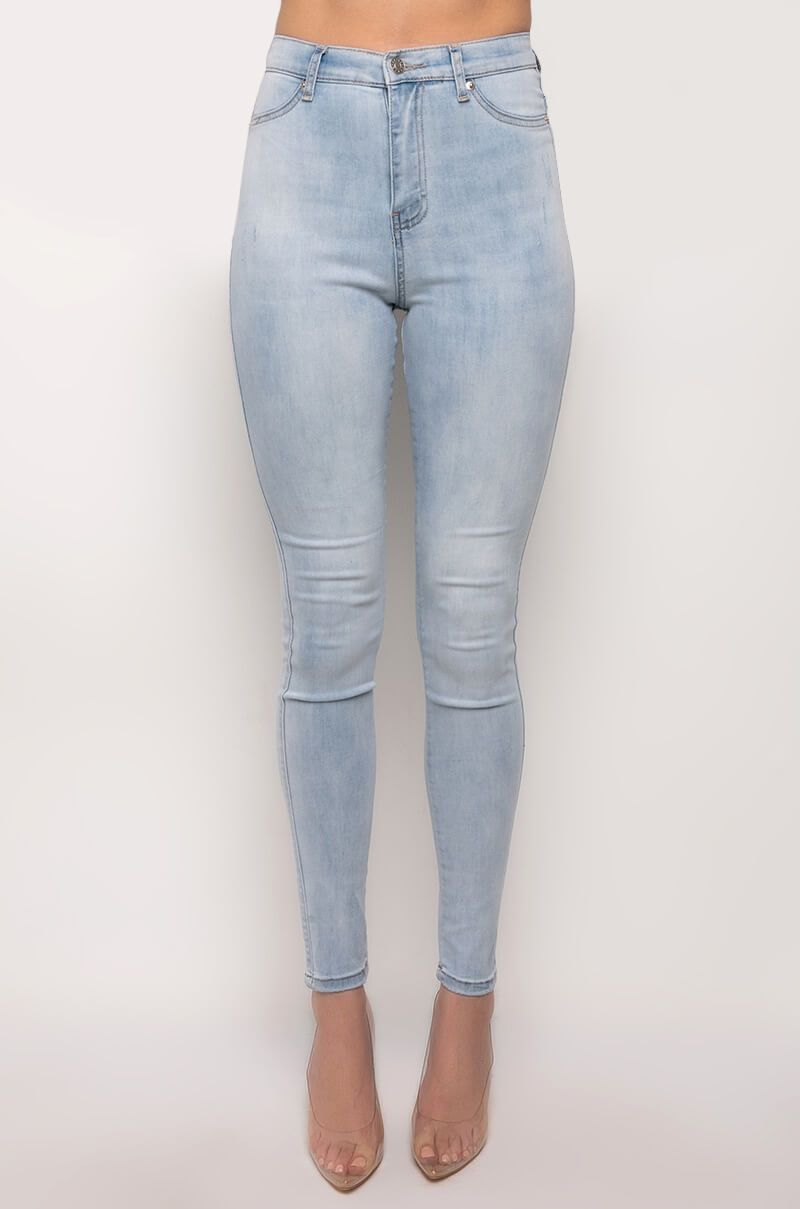 FLEX-FIT HIGH WAISTED SUPER STRETCHY SKINNY JEANS