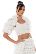 FLOWER HALF JACKET SHRUG