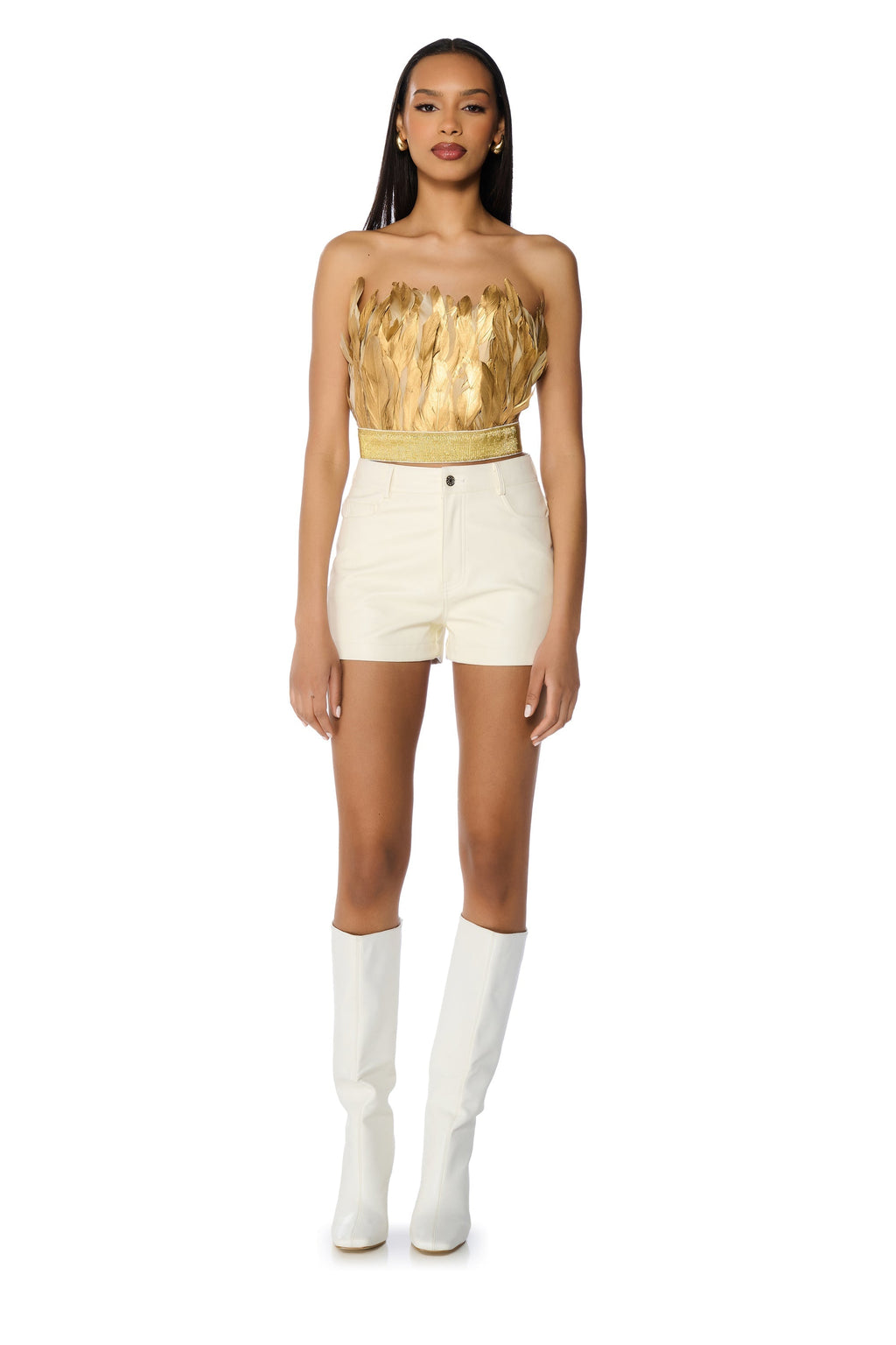 FLY AWAY FEATHER TUBE TOP