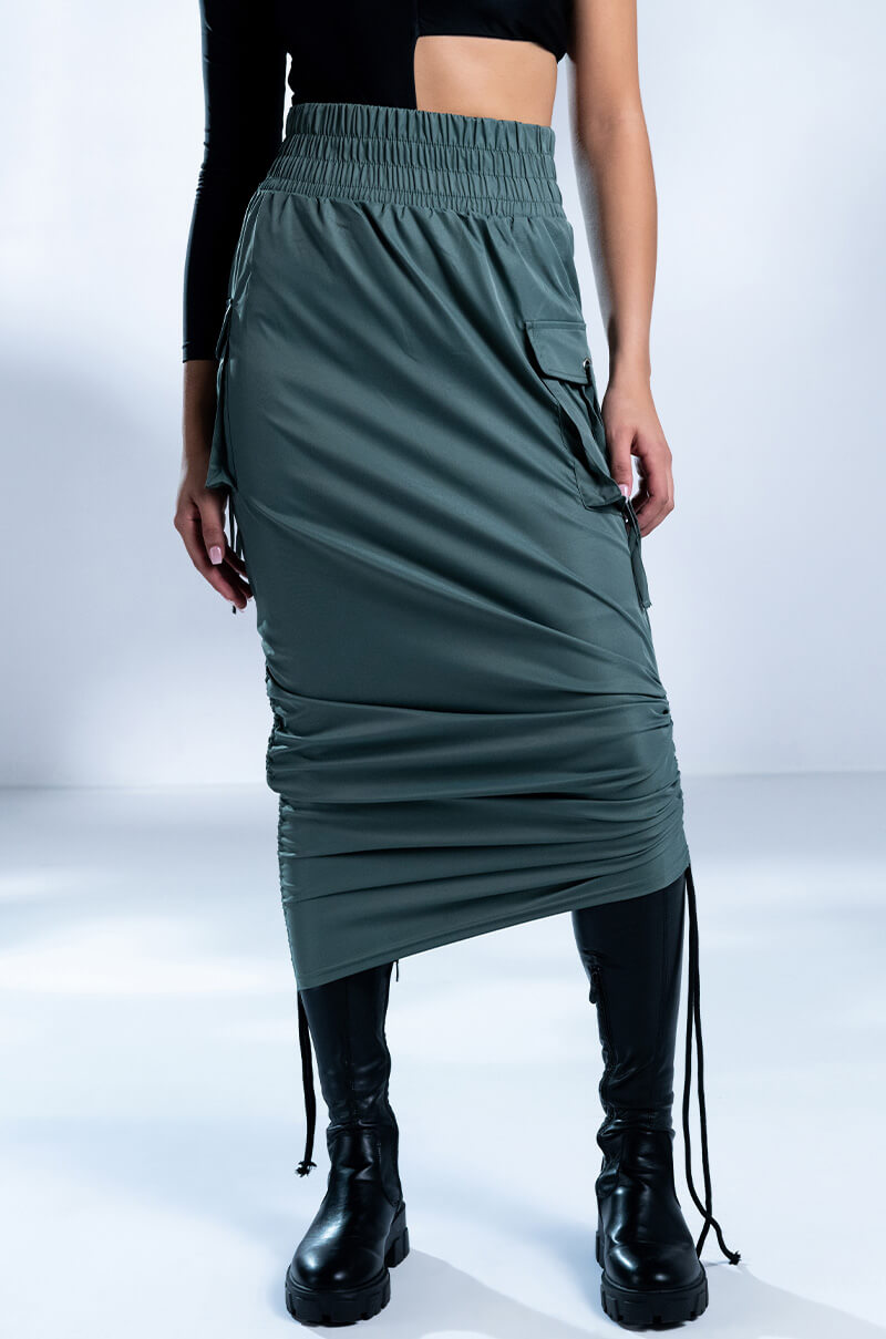 FOLLOW ME ADJUSTABLE CARGO SKIRT