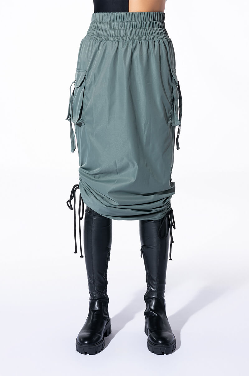 FOLLOW ME ADJUSTABLE CARGO SKIRT
