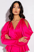 FOREVER PEPLUM BLOUSE