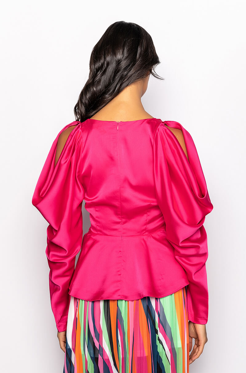 FOREVER PEPLUM BLOUSE