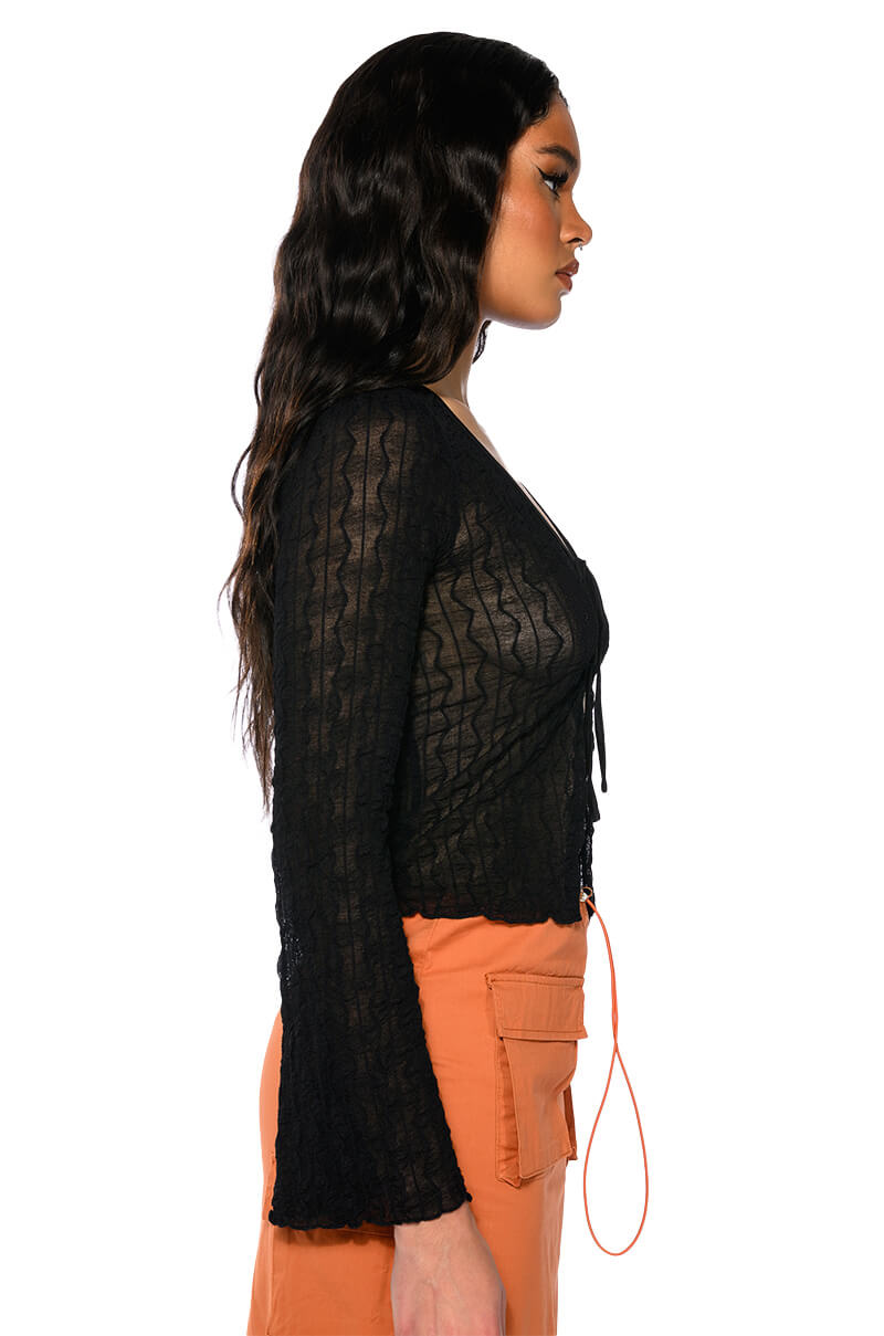 FREE LOVE TIE FRONT TOP