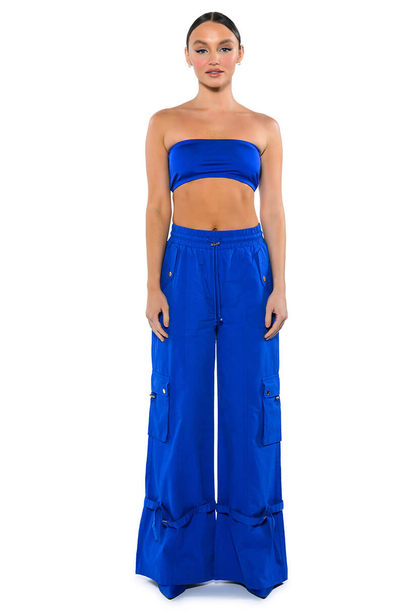 FRENCHY WIDE LEG CARGO PANT