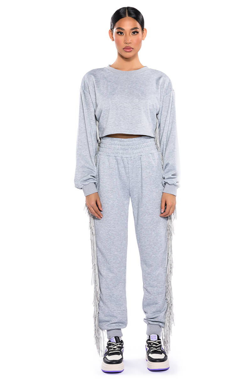 FRINGE ALL THE WAY JOGGER