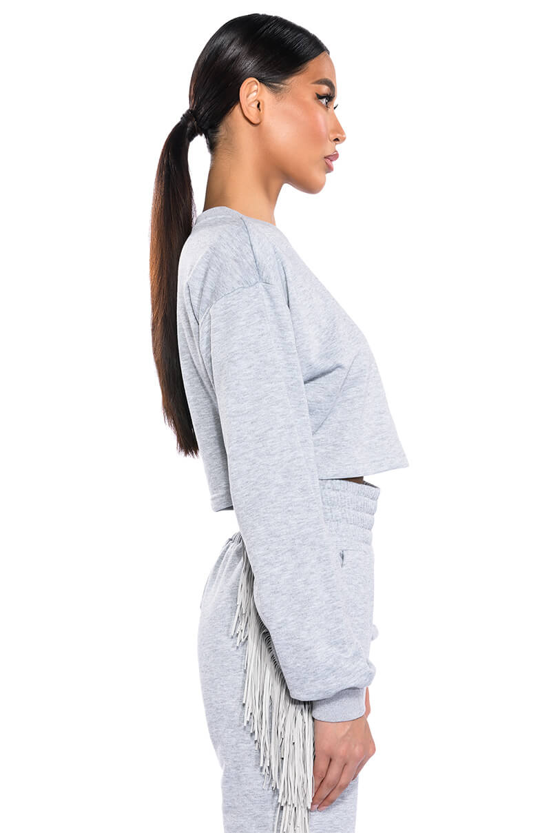 FRINGE ALL THE WAY SWEATSHIRT