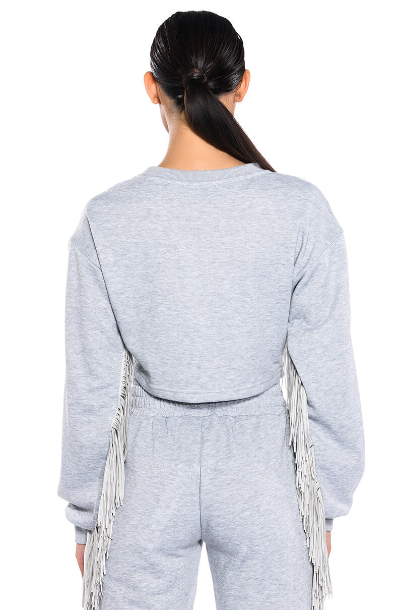 FRINGE ALL THE WAY SWEATSHIRT