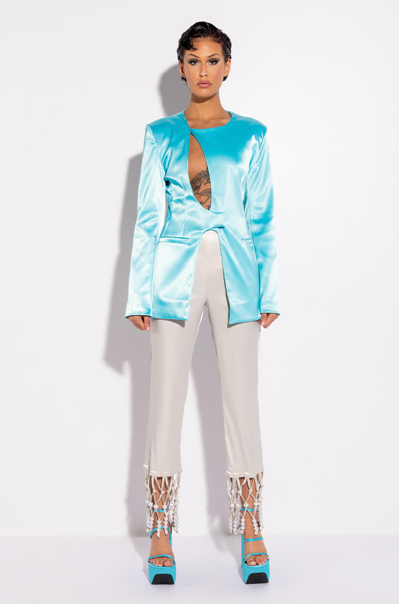 KEYGAN CUT OUT FITTED BLAZER
