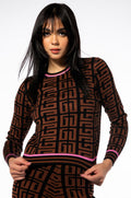 GET IN LINE CREW NECK SWEATER