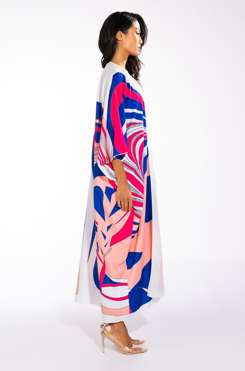 SWIRL PRINT LIGHT WEIGHT DUSTER