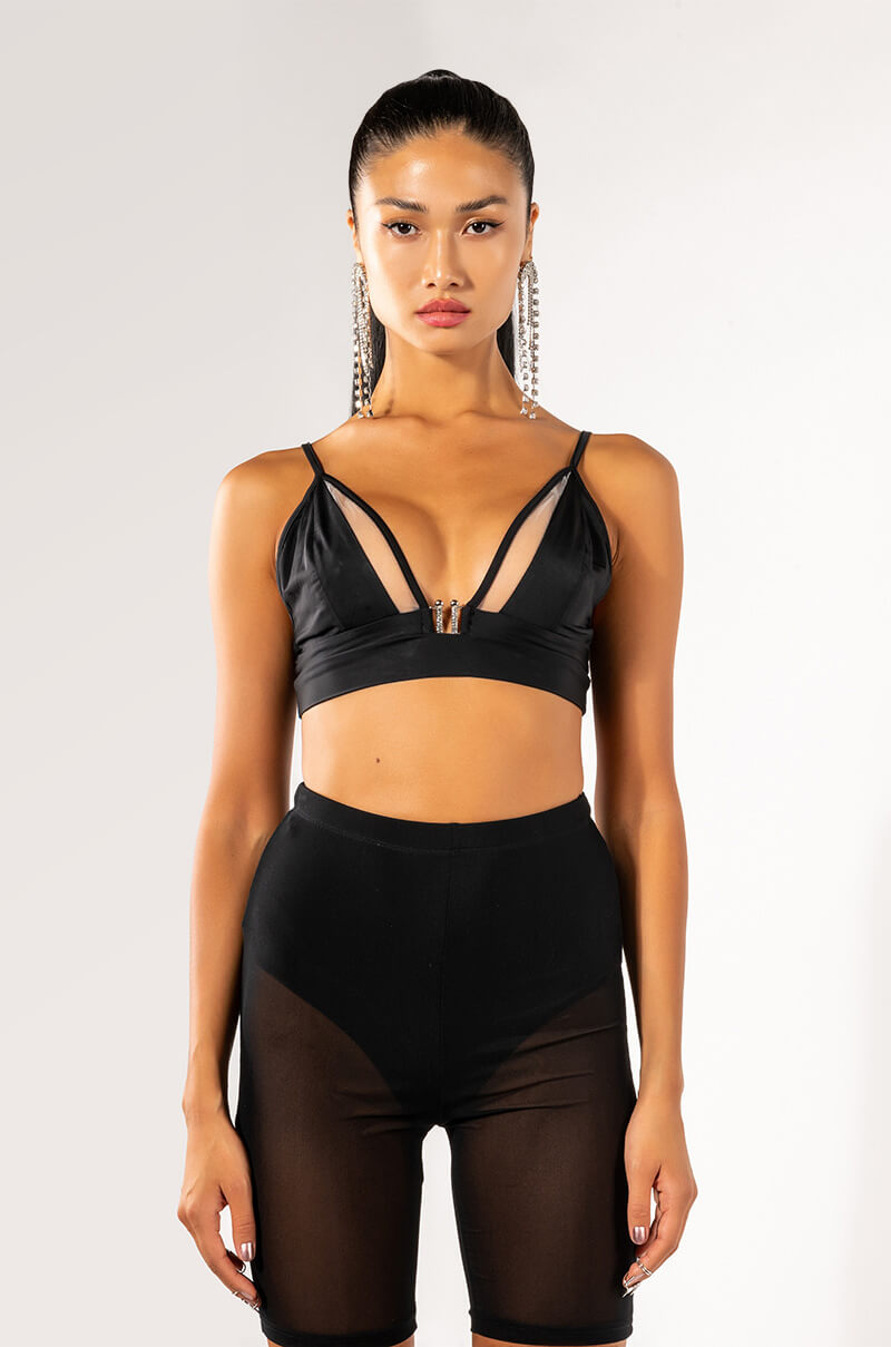 MESH INSERT BRALETTE