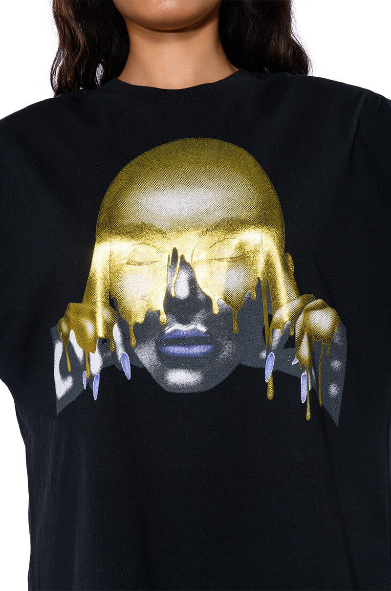 GOLD FOIL GRAPHIC TEE