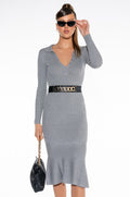 GOOD LOVE LONG SLEEVE MERMAID MIDI DRESS