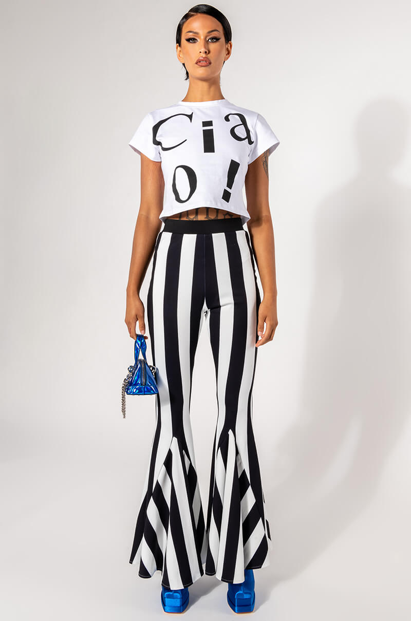 GOOD OMEN HIGH WAIST FLARE PANTS