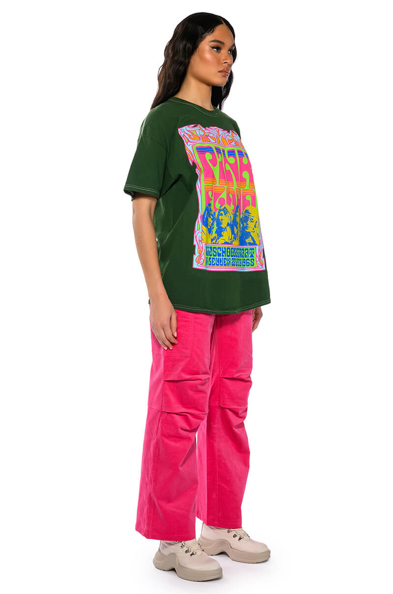 GREEN PINK FLOYD PIGMENT DYED TSHIRT