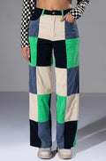 HALLIE COLOR BLOCKED WIDE LEG PANT