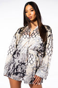 HANNAH BUTTON DOWN BLOUSE AND SHORTS SET