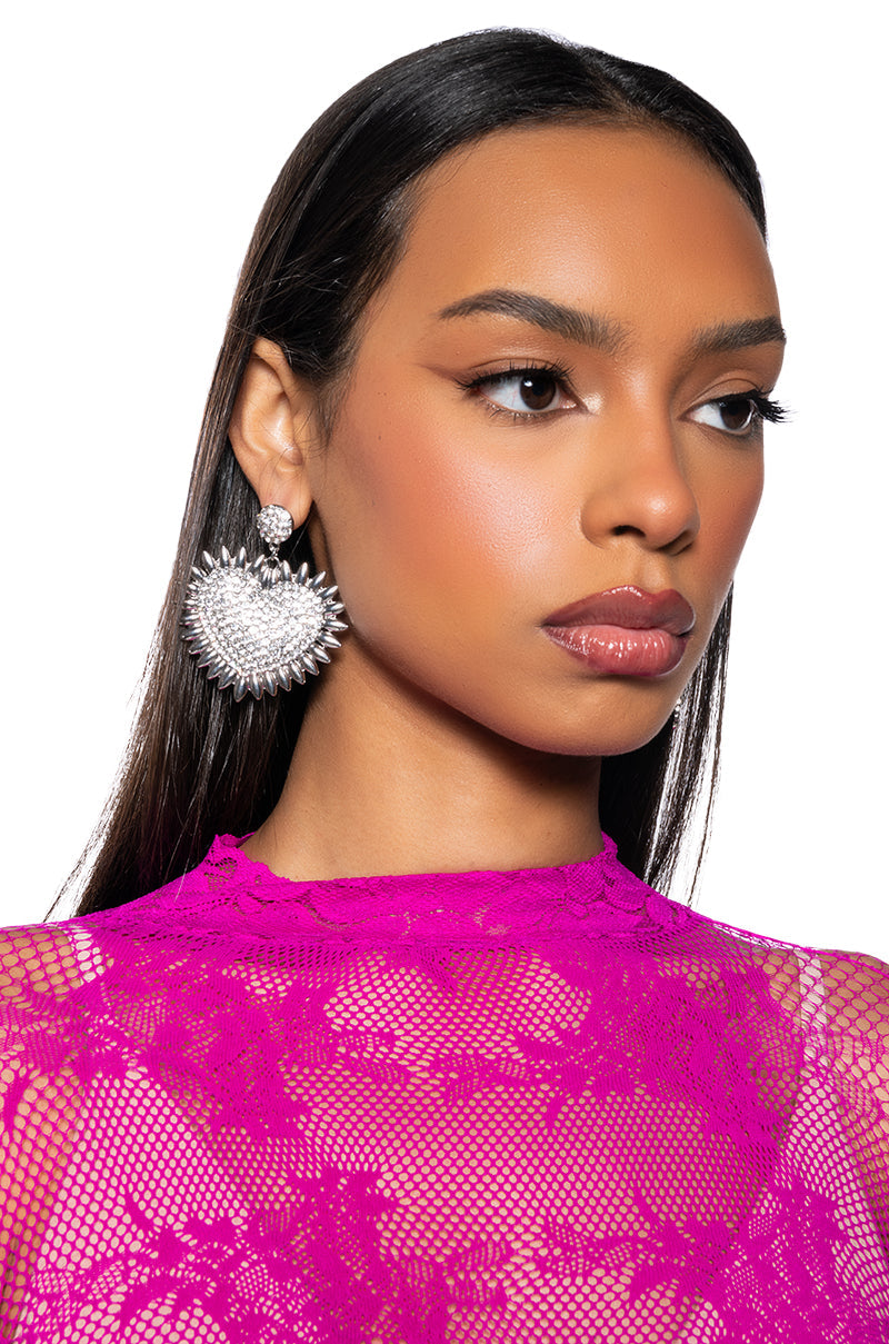 HEART YOU DANGLE EARRINGS