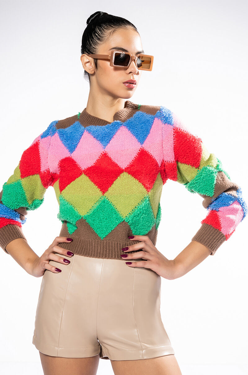 HIDEAWAY PATTERNED SWEATER