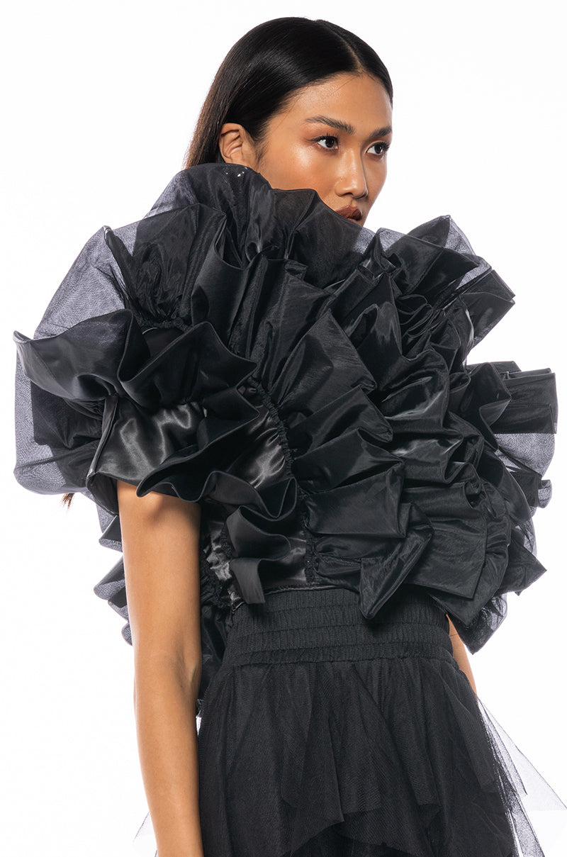 HIGH HITS AVANT GARDE RUFFLE VEST
