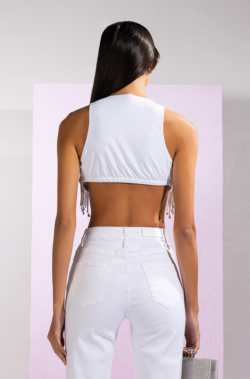 HIGH STANDARDS RHINESTONE TANK