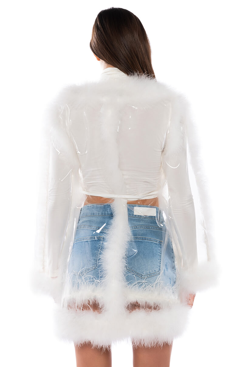 HIT REWIND PVC FEATHER RAINCOAT