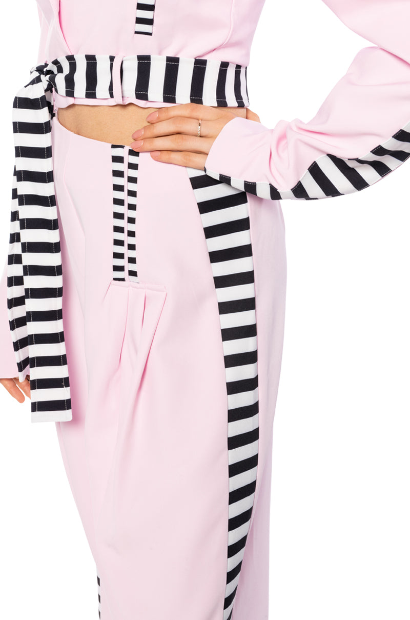 HOT GIRL STRIPED STATEMENT TROUSER