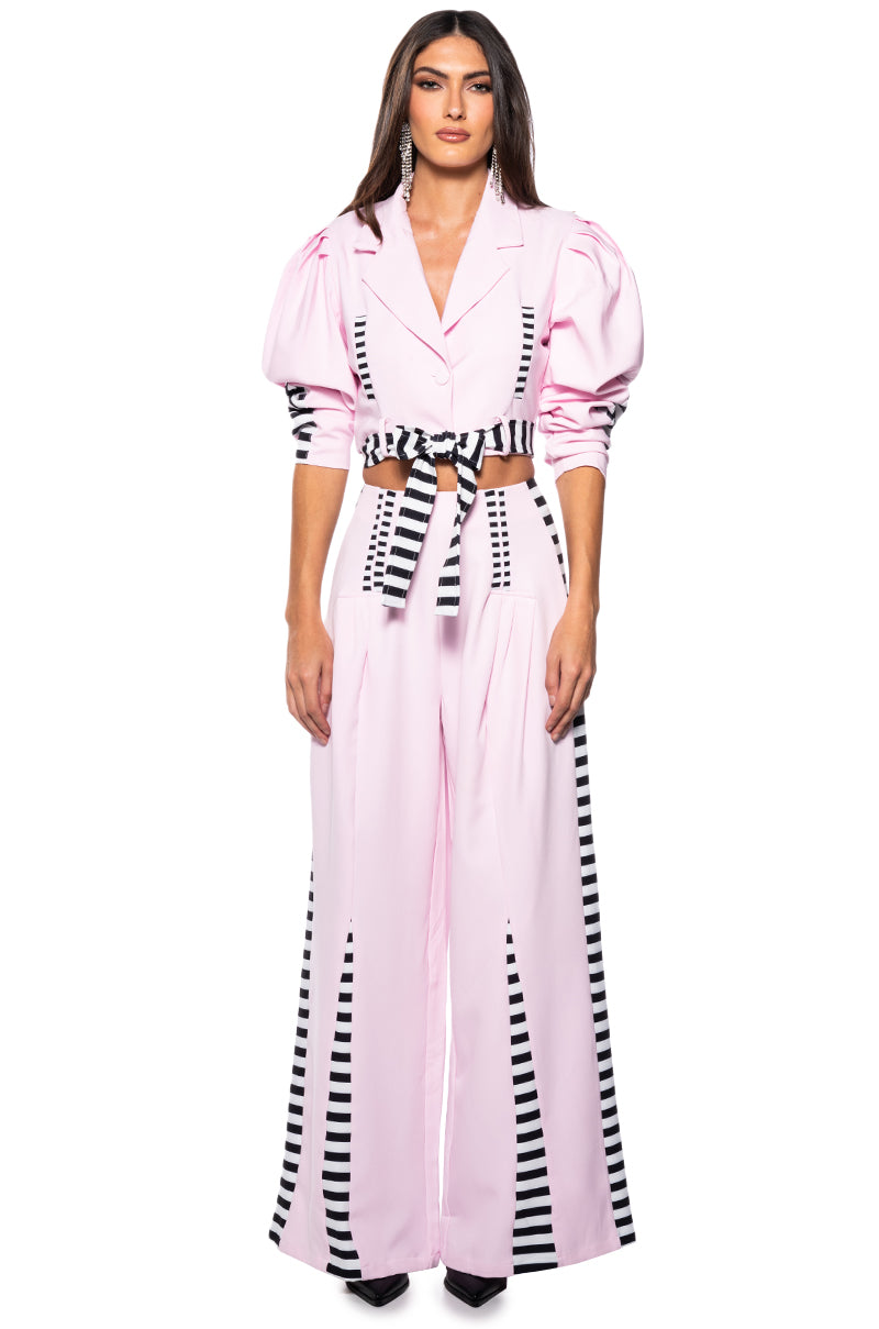 HOT GIRL STRIPED STATEMENT TROUSER
