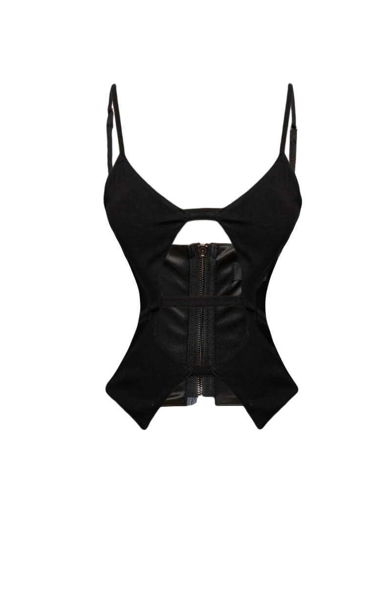 HOTTIE CUTOUT CROP TANK