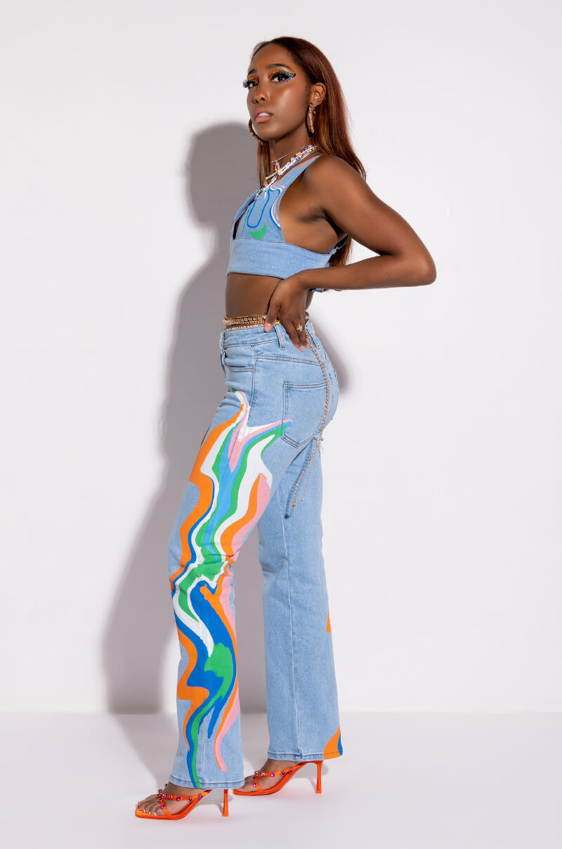 I AM ME SHAR DENIM BRALETTE