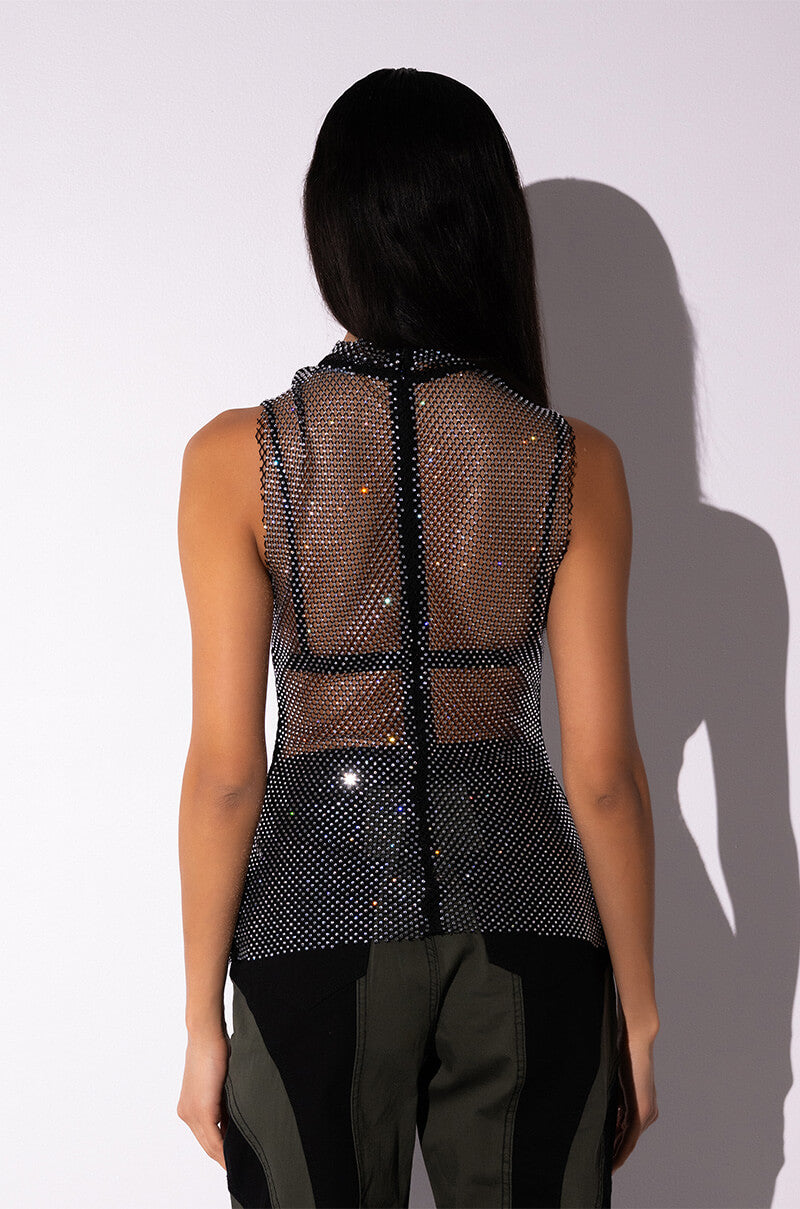 I BE DAMNED RHINESTONE TANK