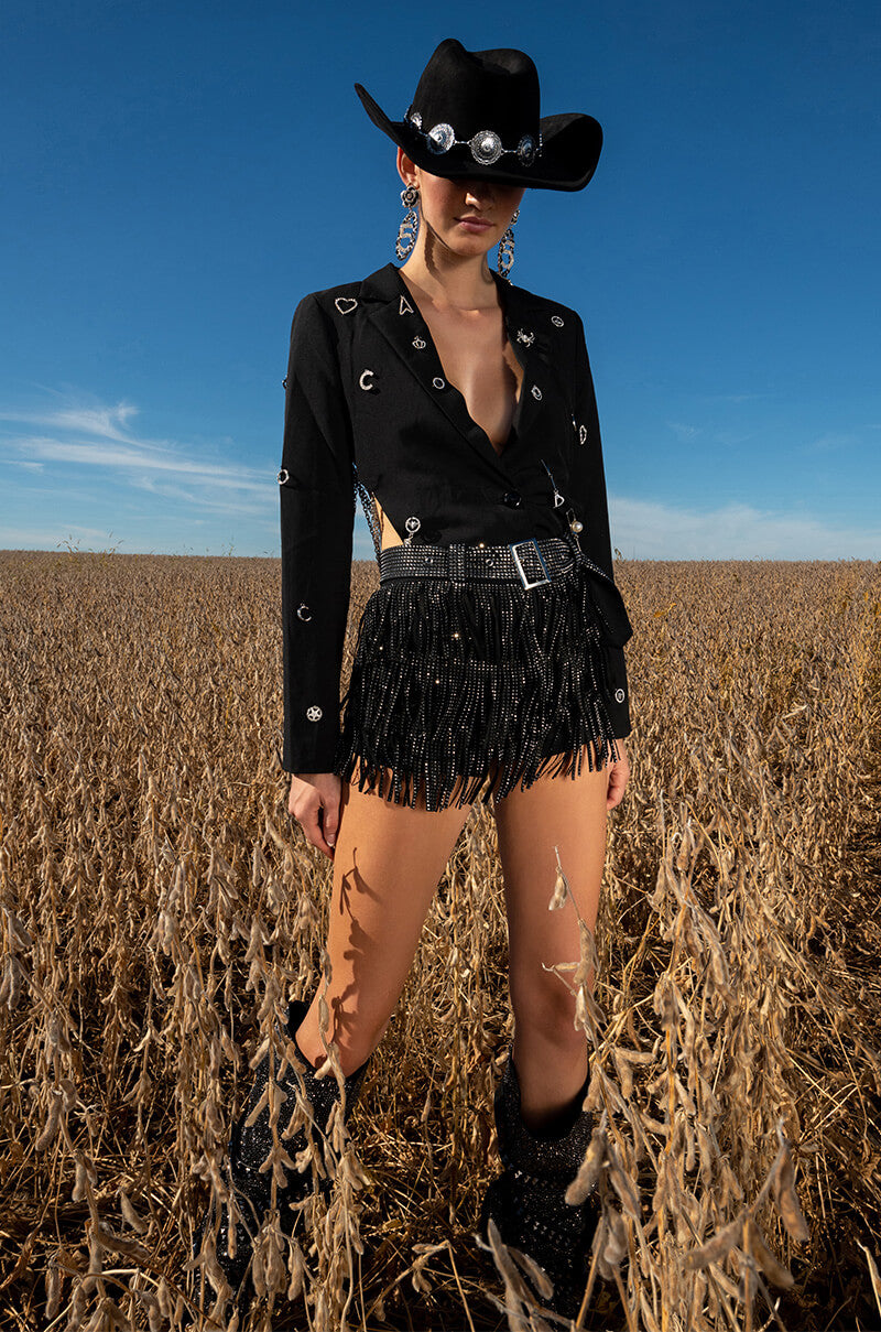 I PUT A SPELL ON YOU OPEN BACK CHARM BLAZER