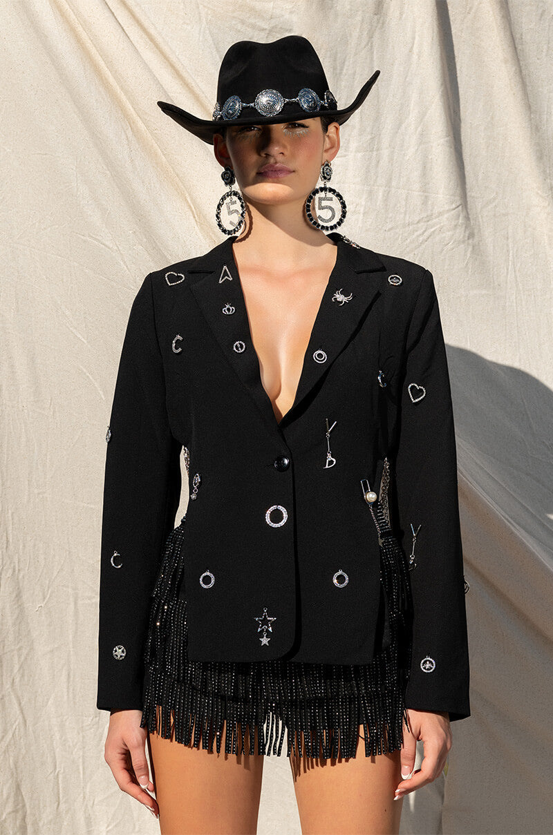I PUT A SPELL ON YOU OPEN BACK CHARM BLAZER