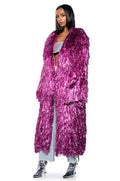 I'M SO FANCY TINSEL METALLIC SHAKET TRENCH IN PINK