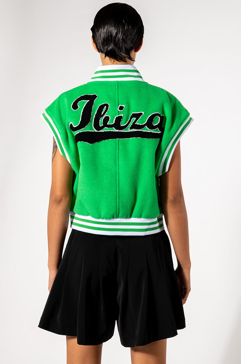 BOSTON GREEN VARSITY VEST