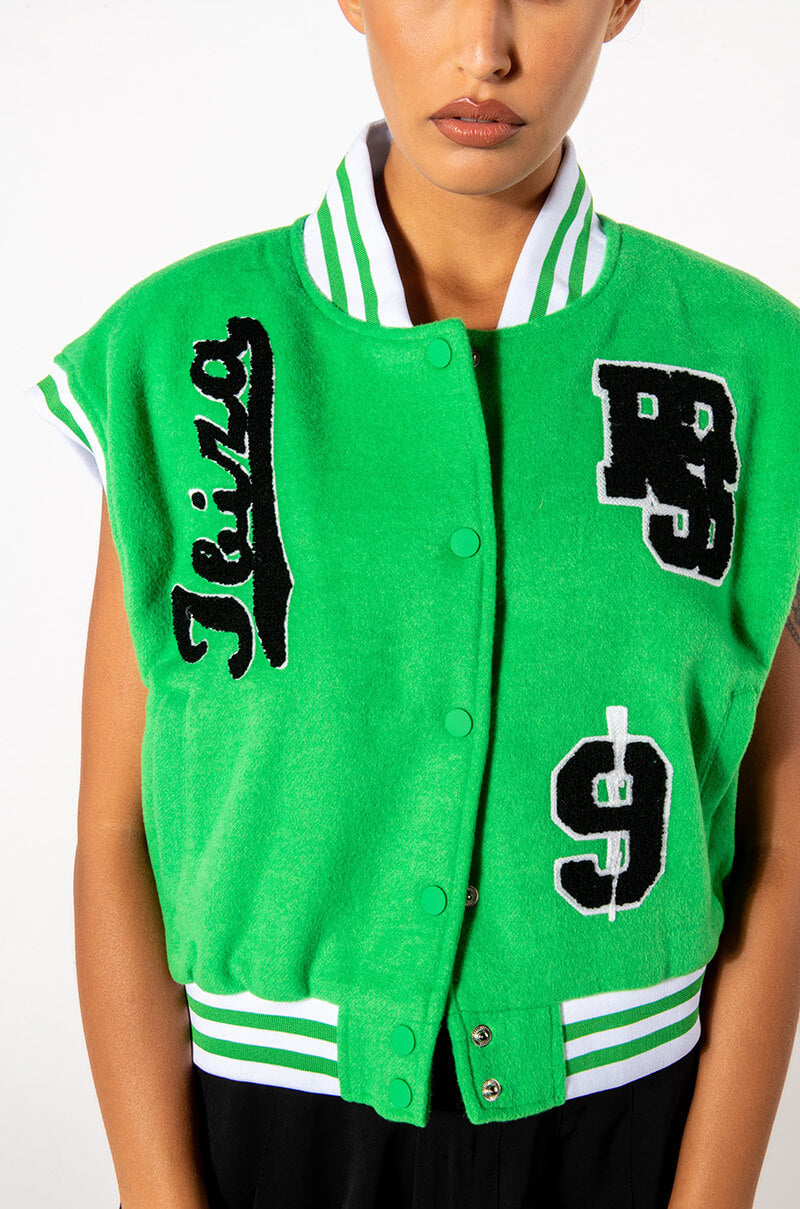 BOSTON GREEN VARSITY VEST