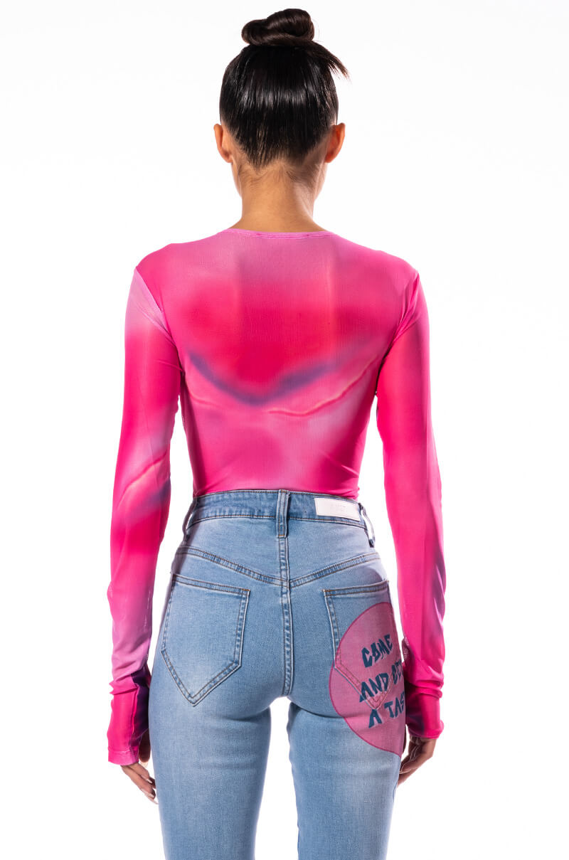 IRIS LONG SLEEVE MESH BODYSUIT