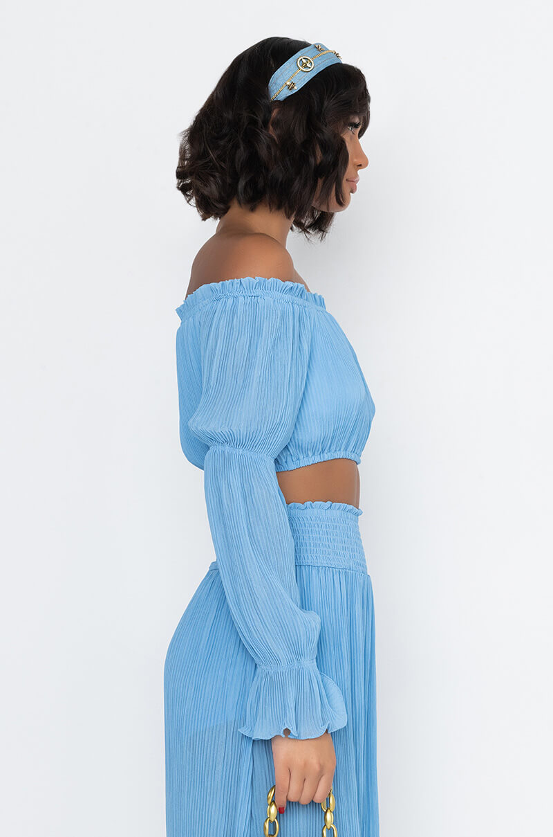 IT WAS FUN CROP BLOUSE