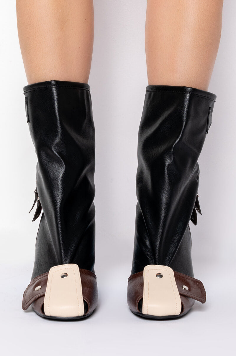 MULTI COLORED CHUNKY BOOTIE