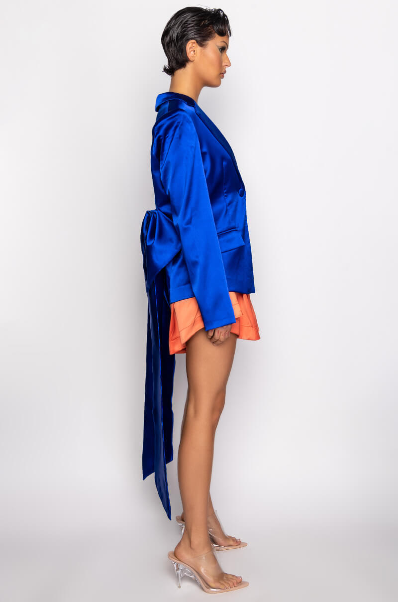 GOLDEN BIRTHDAY BLAZER WITH BOW
