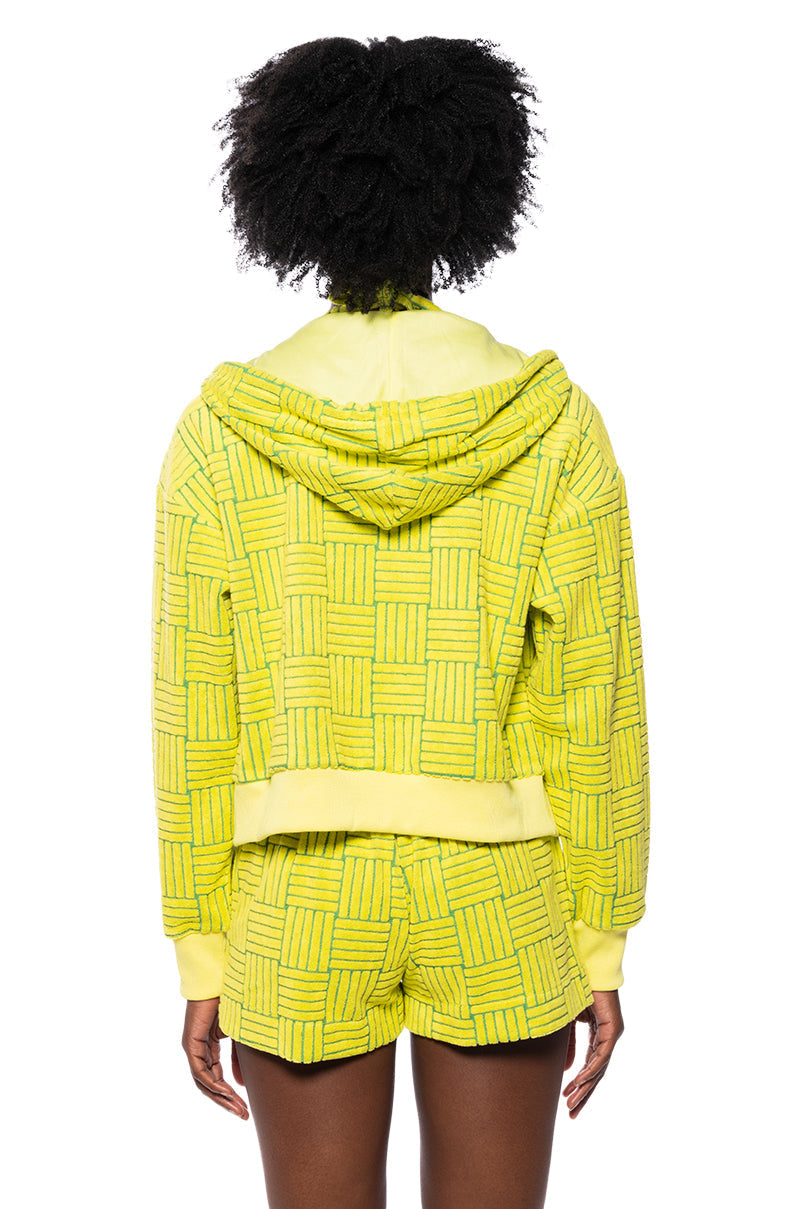 JET SET TEXTURED HOODIE