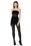 KARA LACE MINI DRESS AND TIGHT SET
