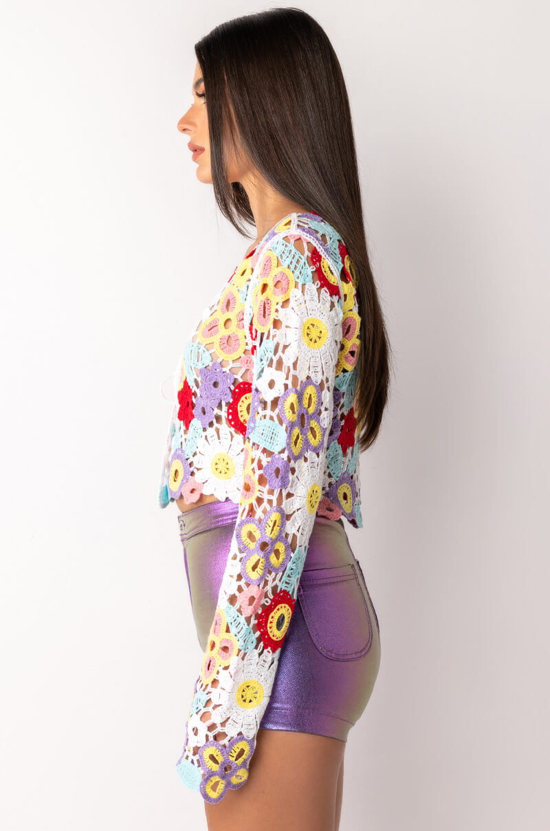 KEEP IT CROCHET TIE FRONT TOP