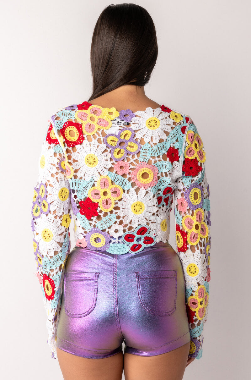 KEEP IT CROCHET TIE FRONT TOP