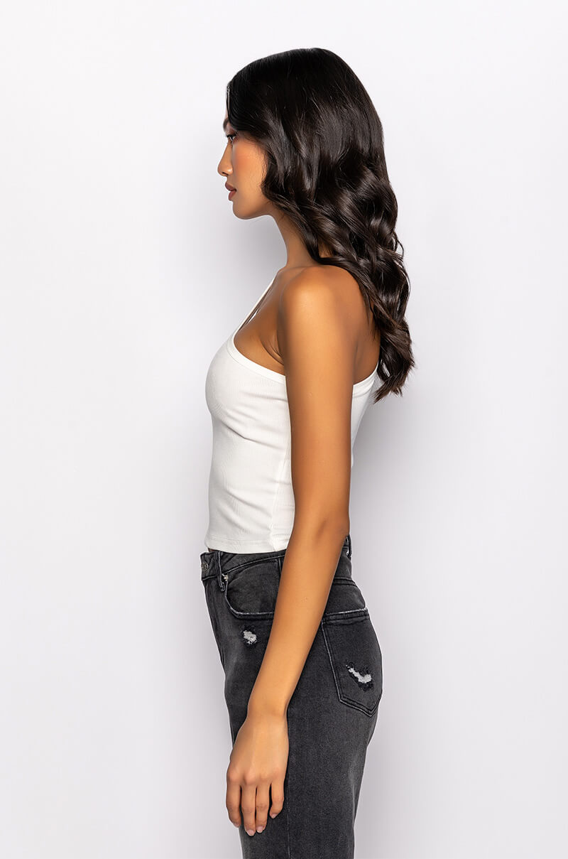 KEEP IT MOVIN RIBBED CUTOUT TANK