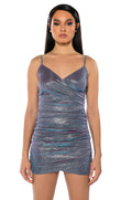 KEEP UP ULTRA SHIMMER STRAPLESS MINI DRESS
