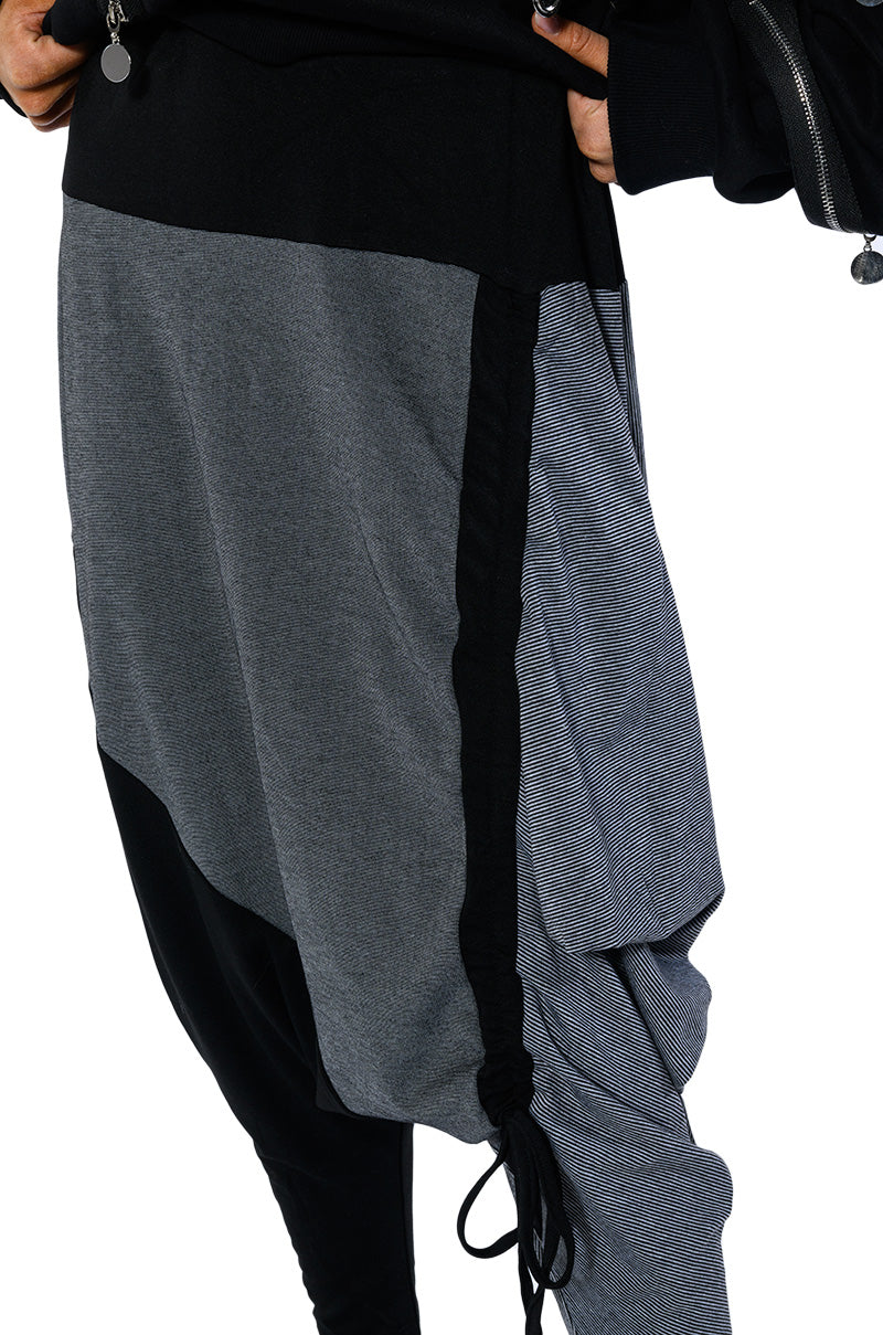 KENNEDY CINCHED ASYMMETRICAL DROP WAIST PANT